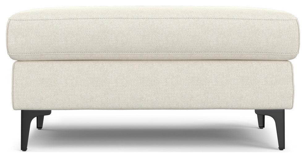 Ava Ottoman in Tightly Woven Performance Fabric , Assembled