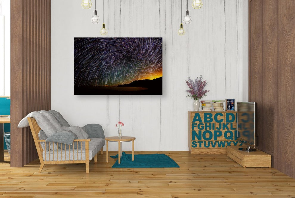 Epic Graffiti "Reservoir Rains" by Darren White, Giclee Canvas Wall Art, 26"x40"
