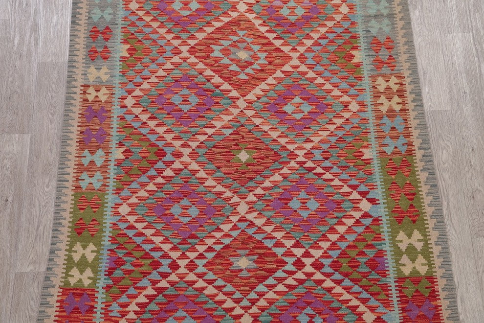 Turkish Flat-Woven Oriental Traditional Kilim Southwestern Area Rug, 8'1"X5'3"
