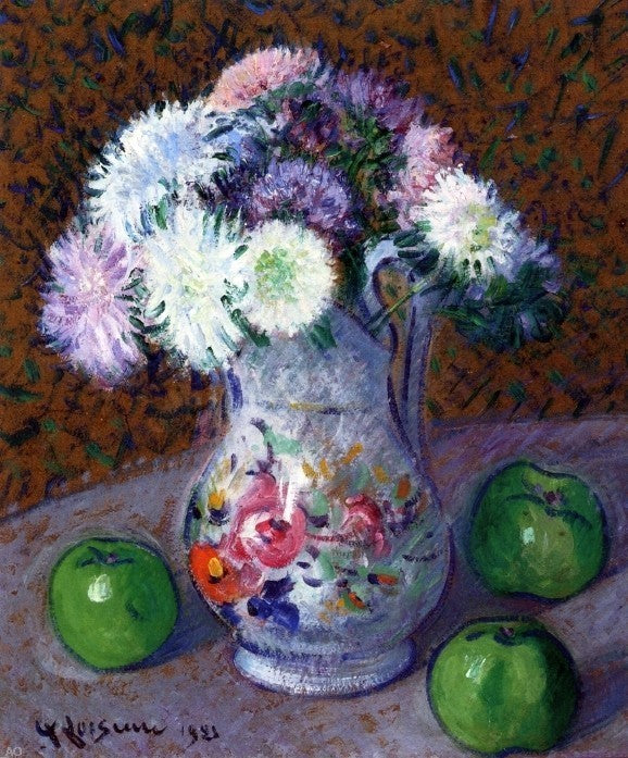 Gustave Loiseau Vase of Flowers, 20"x25" Wall Decal Print