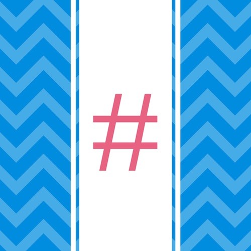 "Hashtag Symbol - Vertical Stripes" Pillow 16"x16"