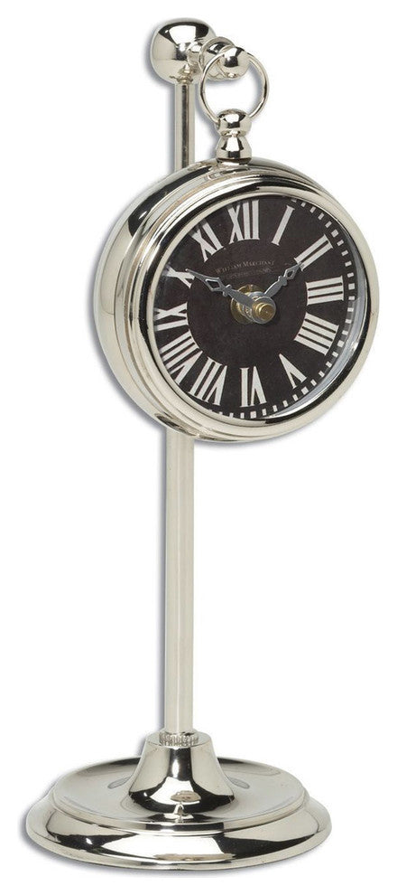 Uttermost 6070 Pocket Watch Nickel Marchant Cream Clock