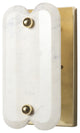 Stein 5Lx6W Gold With White Marble Shade Wall Sconce