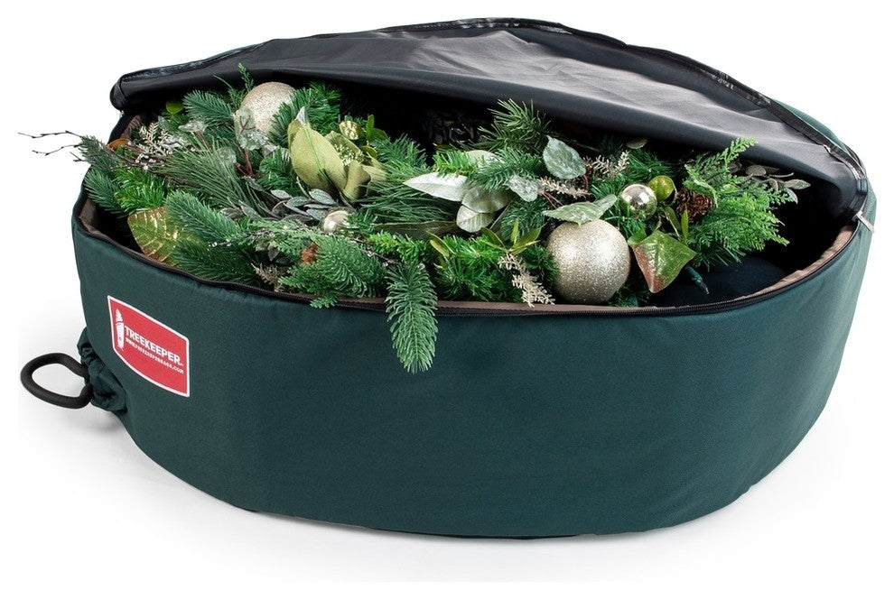 30" Padded Christmas Wreath Storage Container