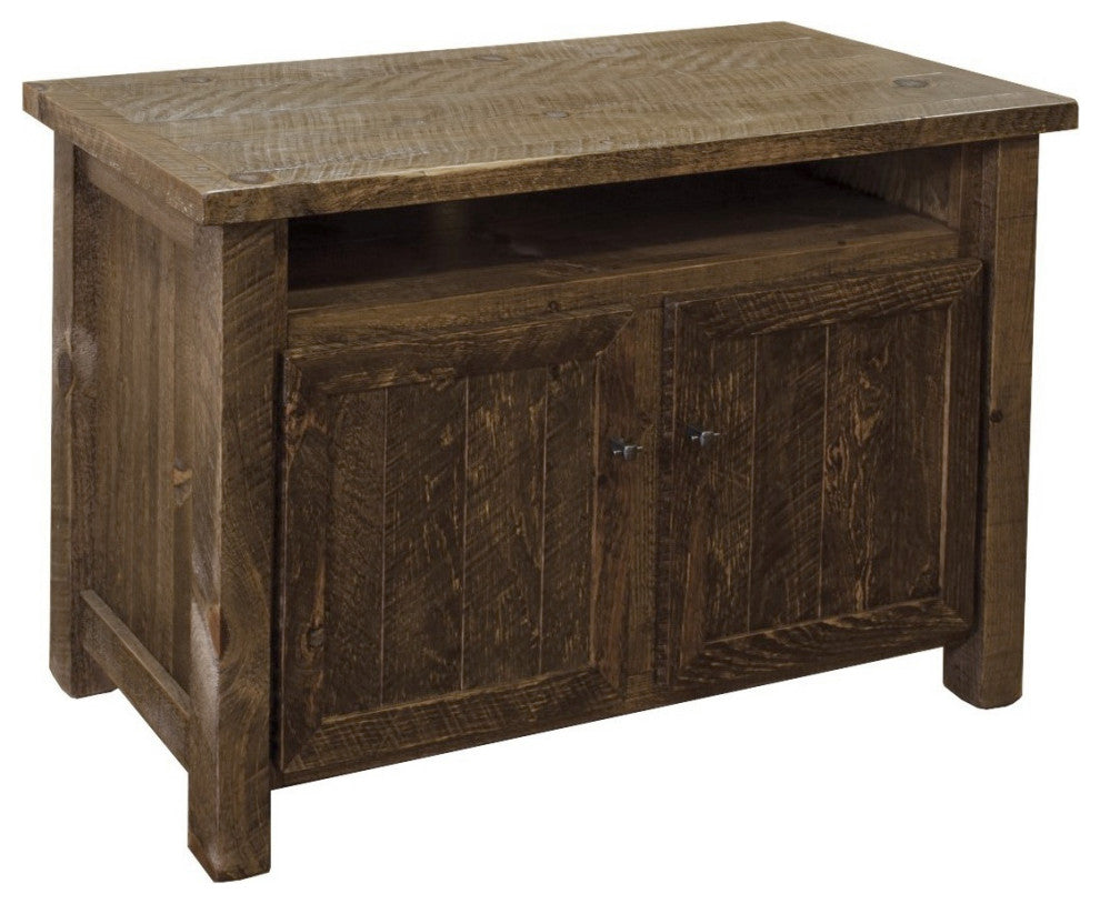 Barnwood Style Timber Peg Entertainment Stand, Dusk