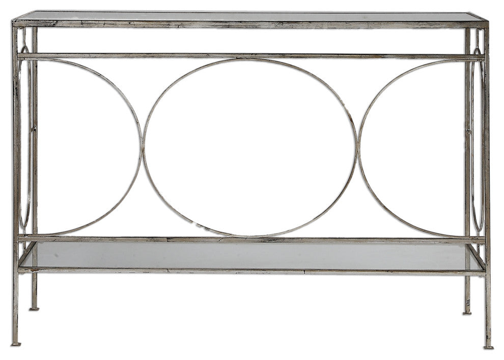 Uttermost - 24541 - Console Table - Luano - Antique Silver
