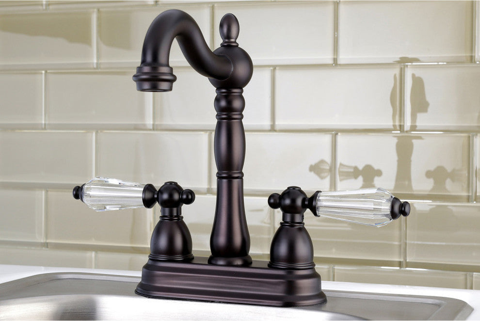 Kingston Brass 4" Centerset Bar Faucet, Oil Rubbed Bronze