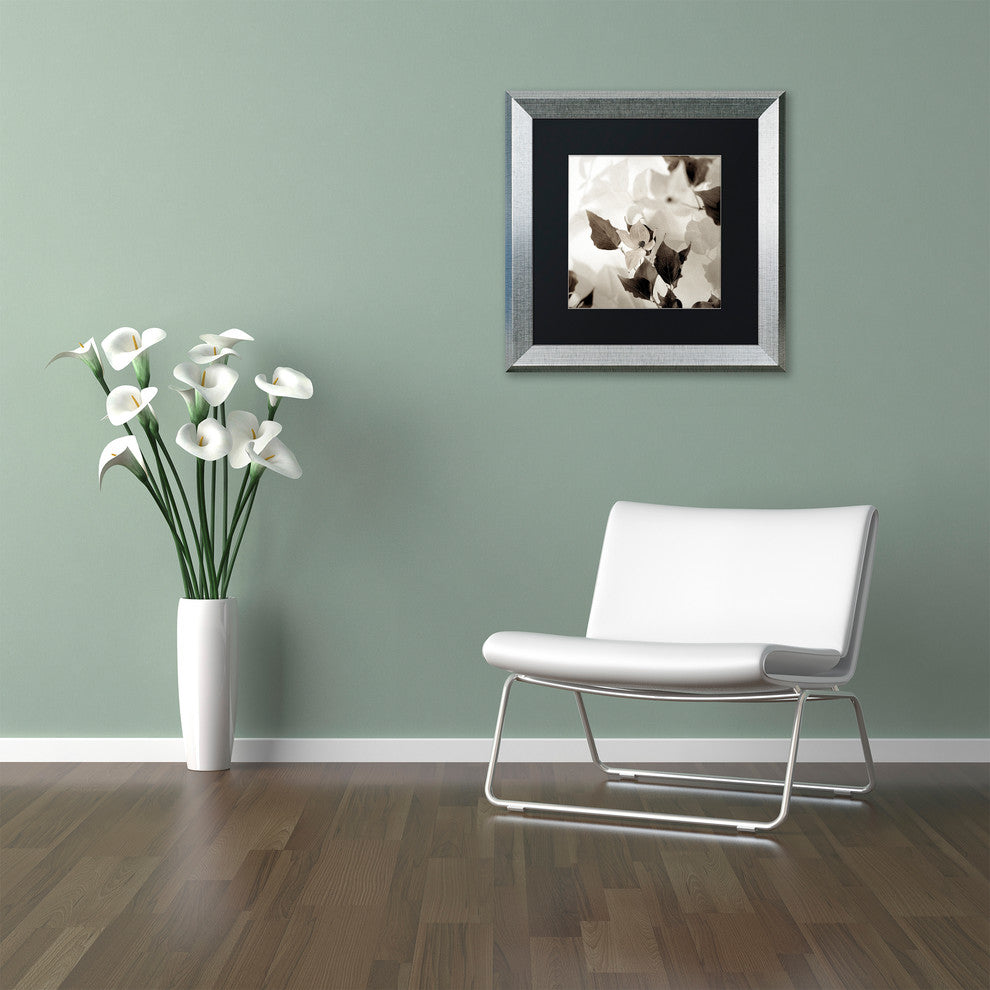 Alan Blaustein ''Florison 54'' Art, Silver Frame, Black Mat, 16x16