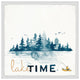 "I'm on Lake Time" Framed Painting Print, 12x12