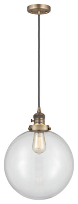 INNOVATIONS 201CSW-BB-G202-12 1-Light Mini Pendant Brushed Brass