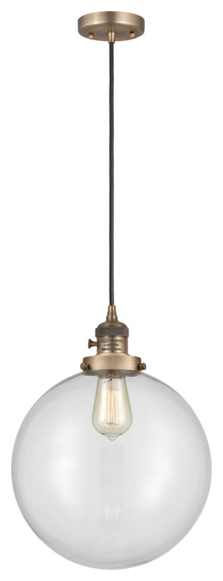INNOVATIONS 201CSW-BB-G202-12 1-Light Mini Pendant Brushed Brass