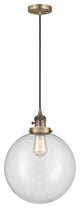 INNOVATIONS 201CSW-BB-G202-12 1-Light Mini Pendant Brushed Brass