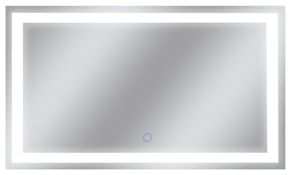 Edison Tri-Color Wall Mounted Backlit LED Bathroom Vanity Mirror, 60"w X 35"h