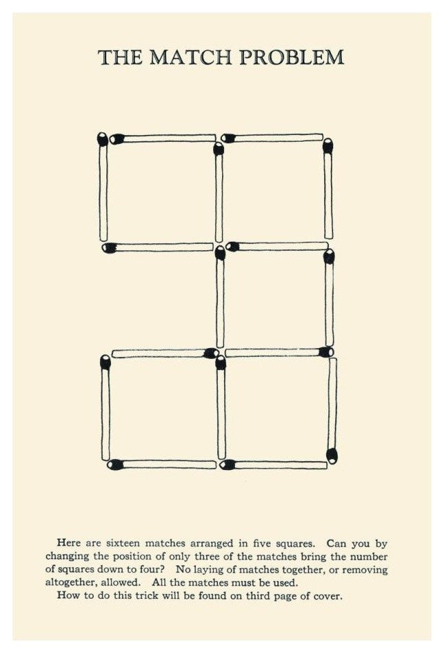 "The Match Problem" Digital Paper Print by Retromagic, 17"x24"