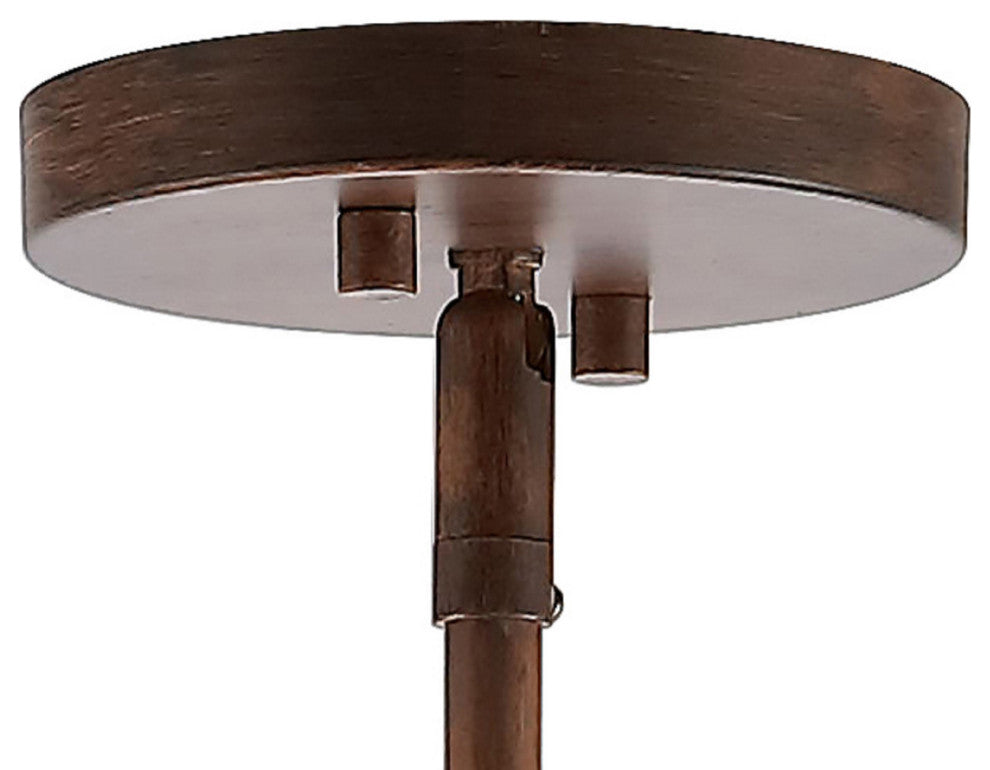 Ogee 16.75" 3-Light Adjustable Iron LED Pendant, Black