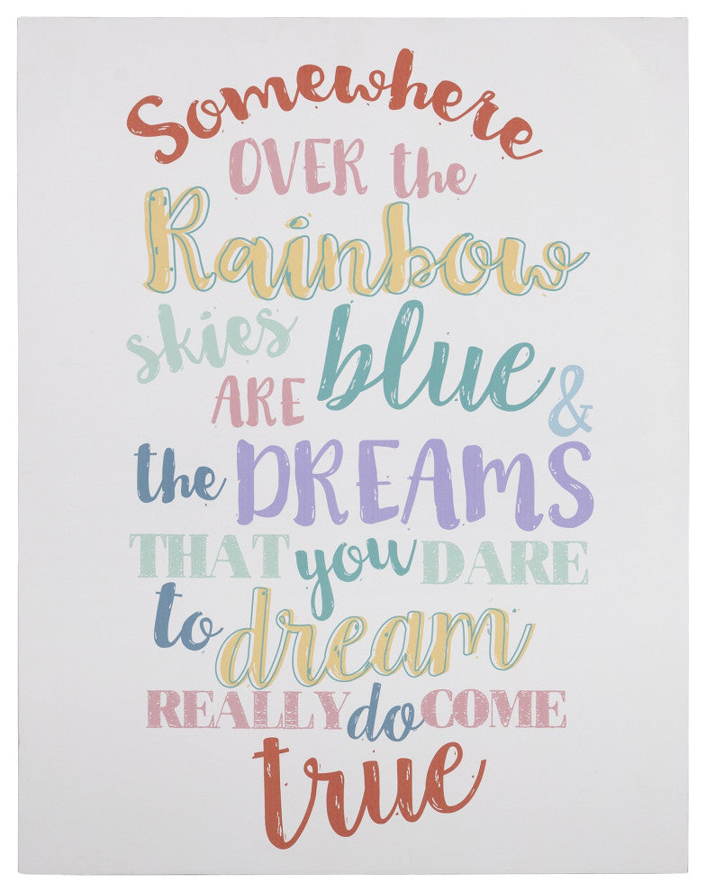 Over the Rainbow Colorful Wall Art