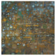 "Blue and Bronze Dots X" Digital Paper Print by Danhui Nai, 26"x26"