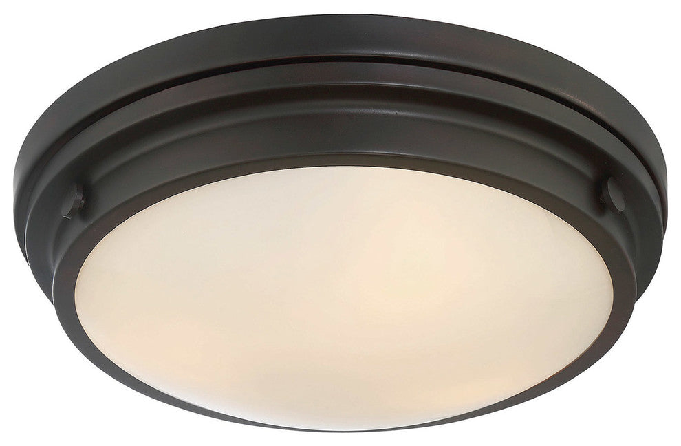 Flush Mount, English Bronze, 13.25"