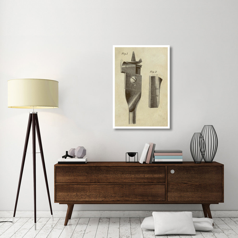 "Adjustable Wood Drill Bit" Digital Paper Print by Inventions, 29"x42"