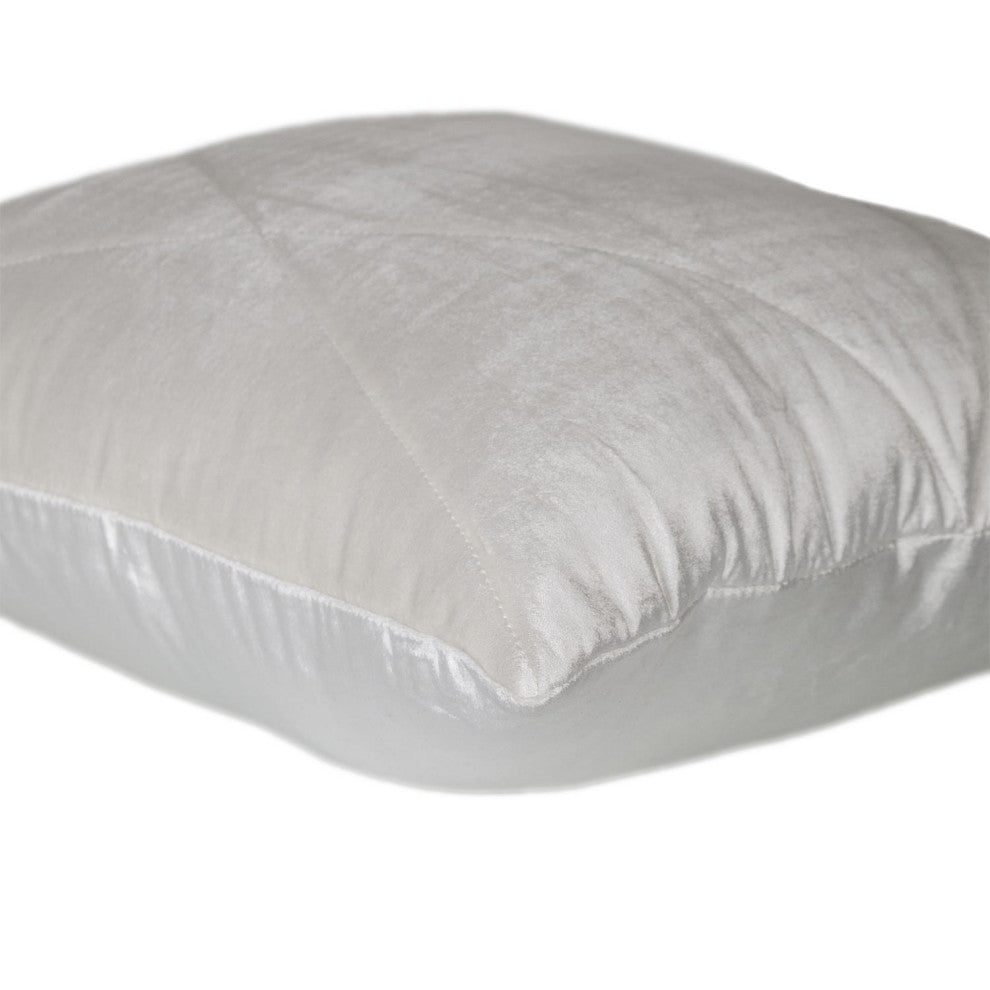Parkland Collection Koko White Throw Pillow, Square