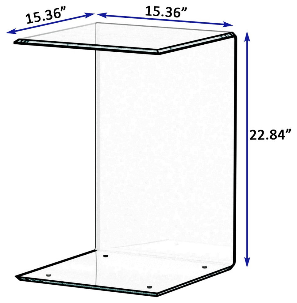 Whole Tempered Glass Coffee Table End Table Transparent Side Table