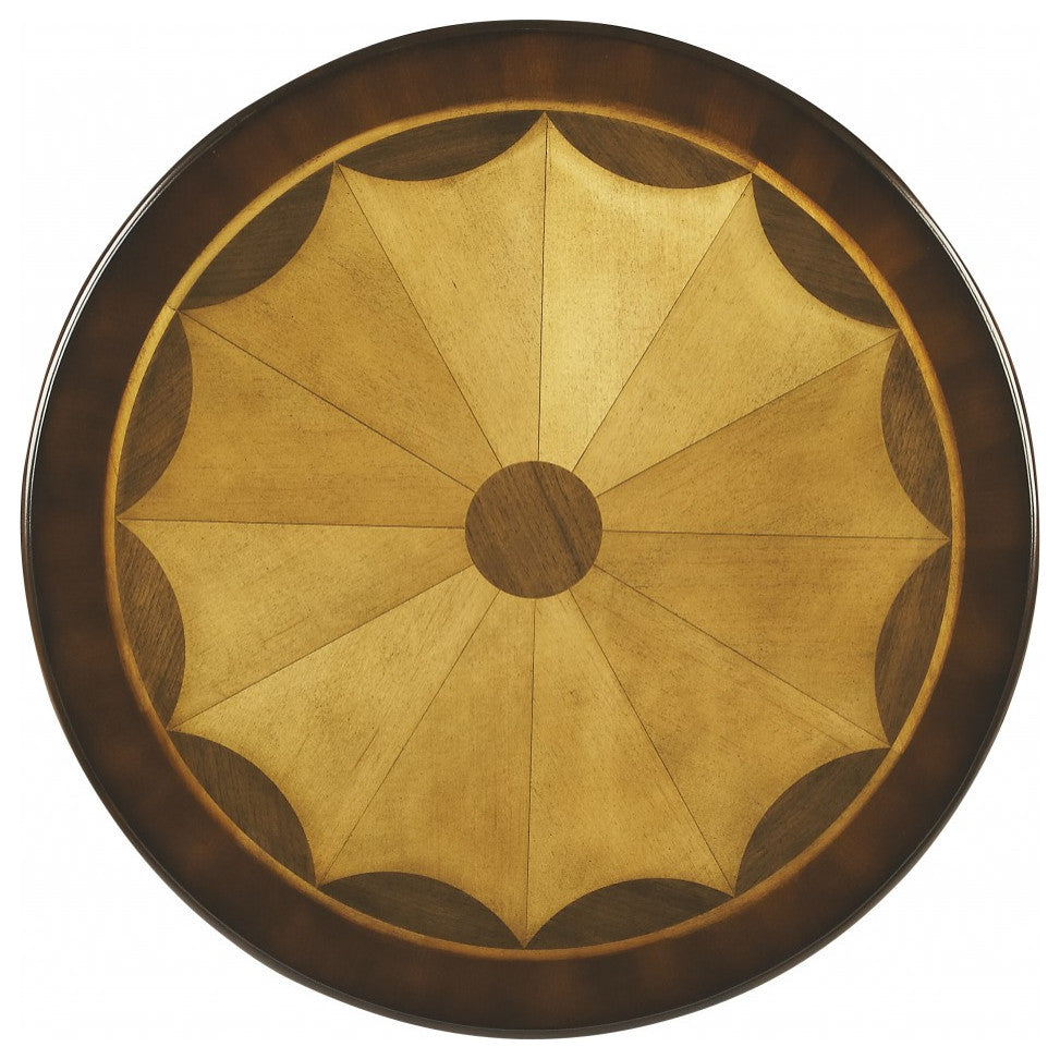 Traditional Cherry Round Pedestal Table