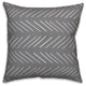 White and Gray Modern Chevron 16x16 Throw Pillow Cover