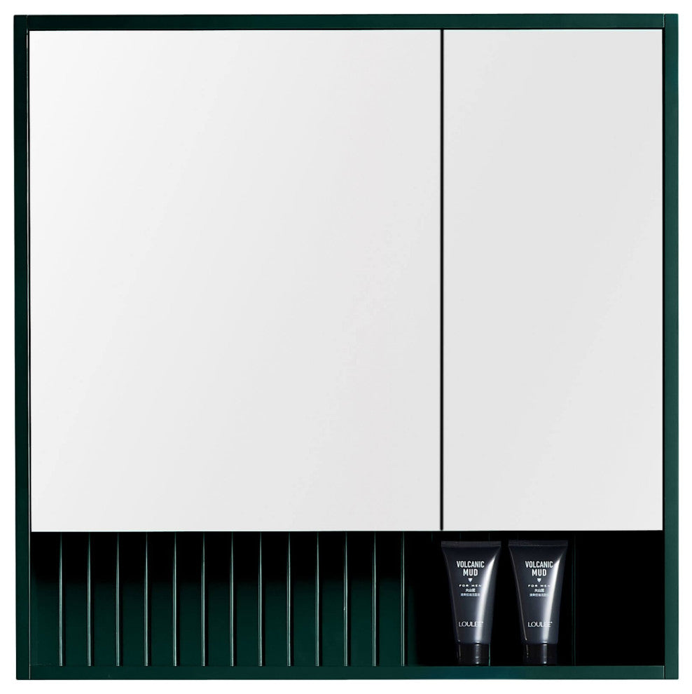 Venezian 18" Medicine Cabinet, Green, 28"
