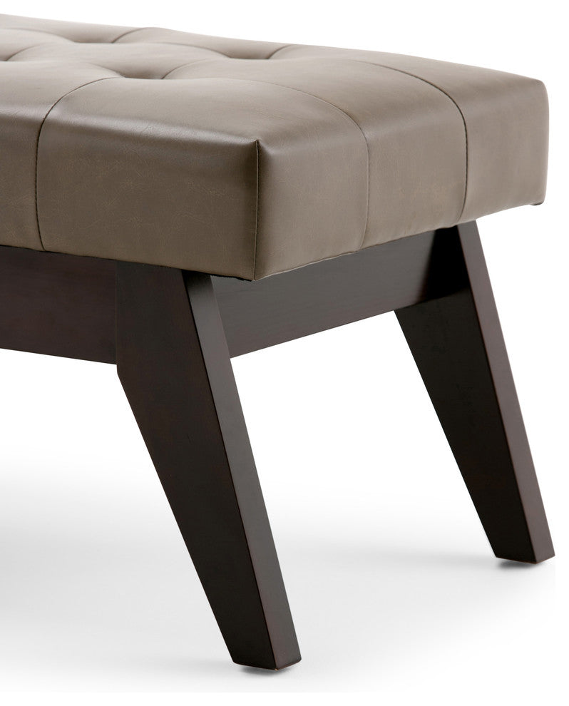 Draper Mid Century Tufted Ottoman Bench