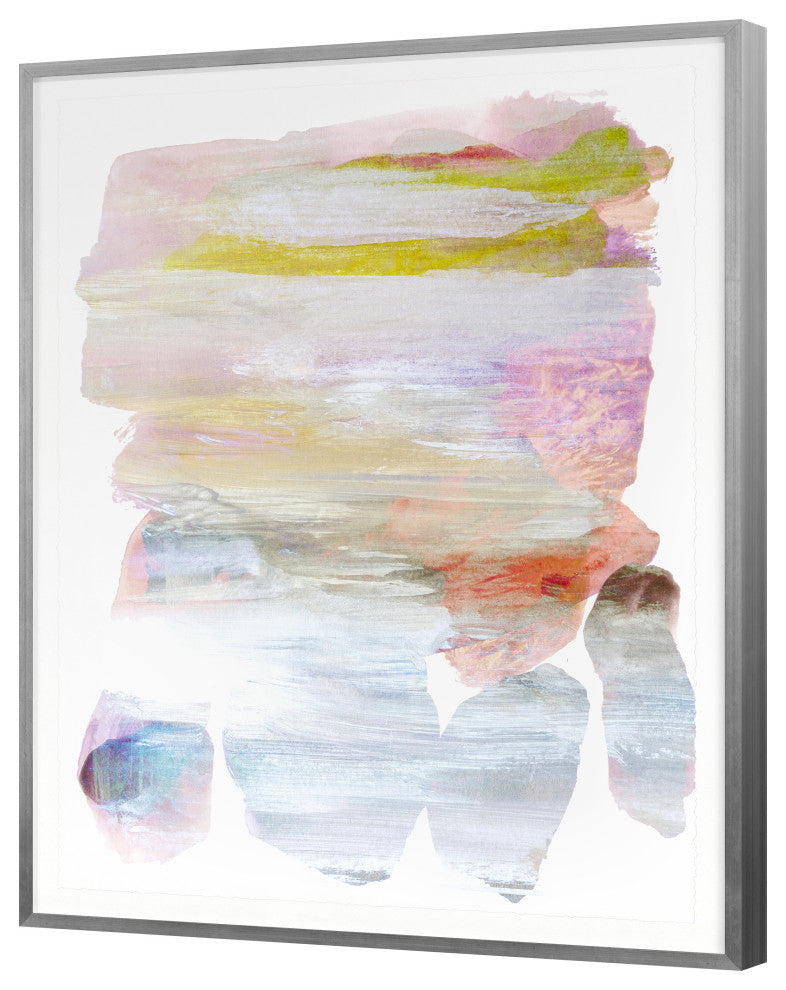 Ocean Rocks 3 Fine Art Print, Silver, 35"x28"