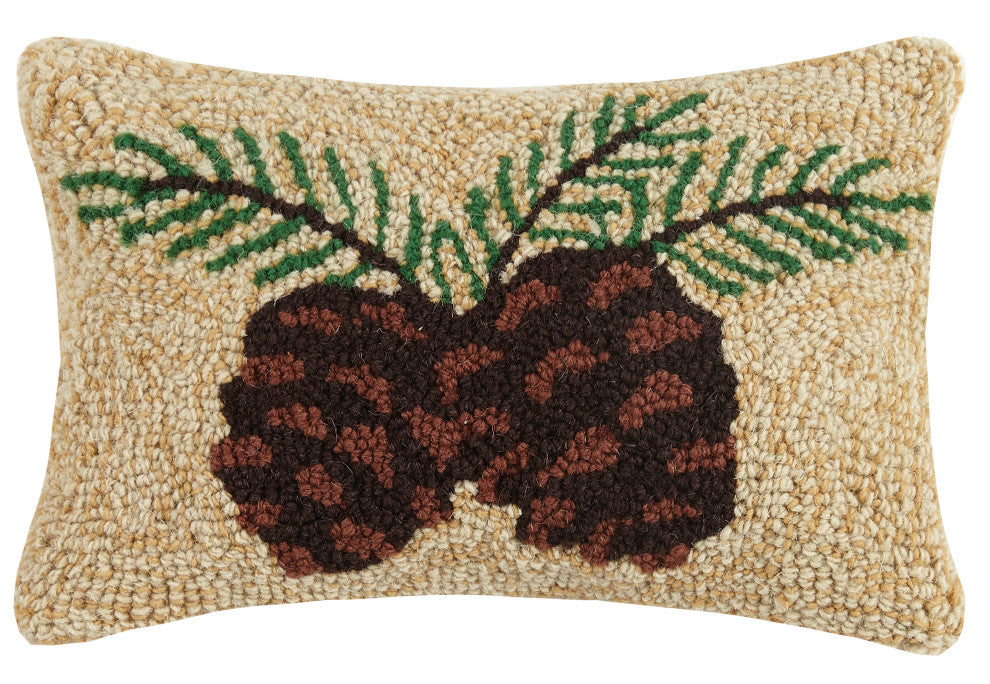 Pine Cone Hook Pillow