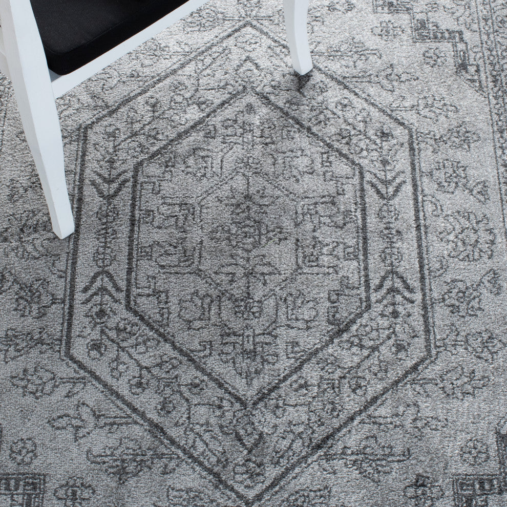 Safavieh Adirondack Collection, ADR108 Rug, Light Grey/Dark Grey, 4'x6'