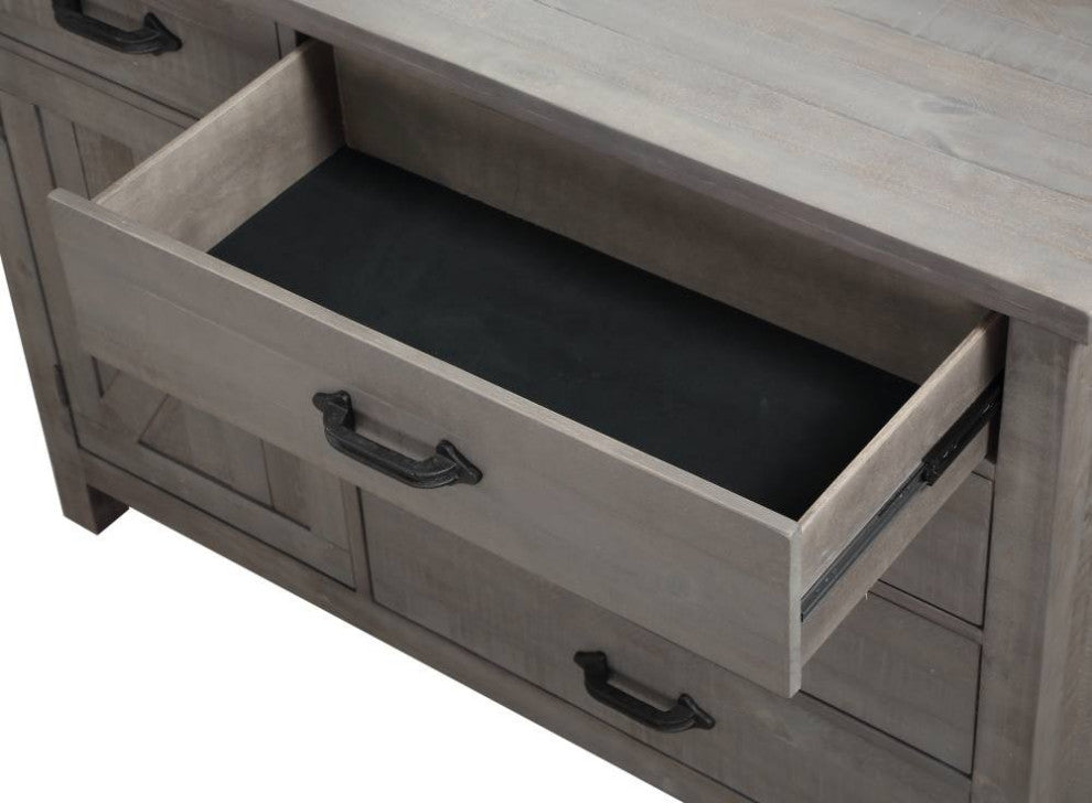 Haven Modern Farmhouse Rustic Dresser, Without Mirror