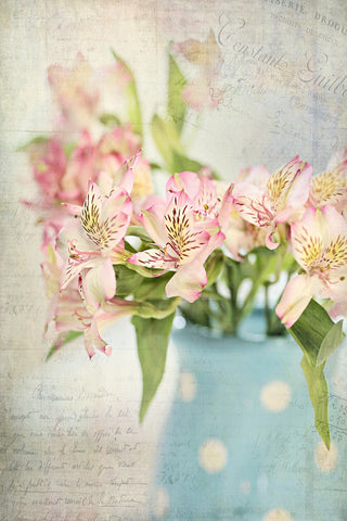 "Alstroemeria Still Life" Painting Print on Wrapped Canvas
