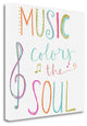 "Music Colors The Soul" By Katie Doucette, Giclee Print on Gallery Wrap Canvas