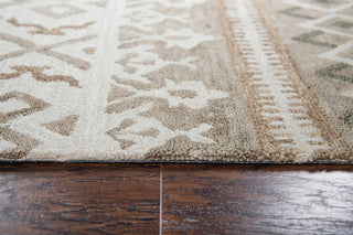 Rizzy Home Opulent OU934A Natural Geometric Area Rug, Rectangular 5'x8'