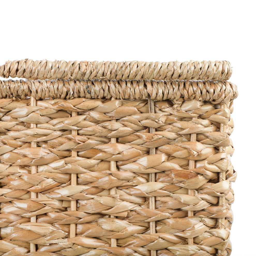Woven/Bangkuan Stair Basket With Handles, Natural