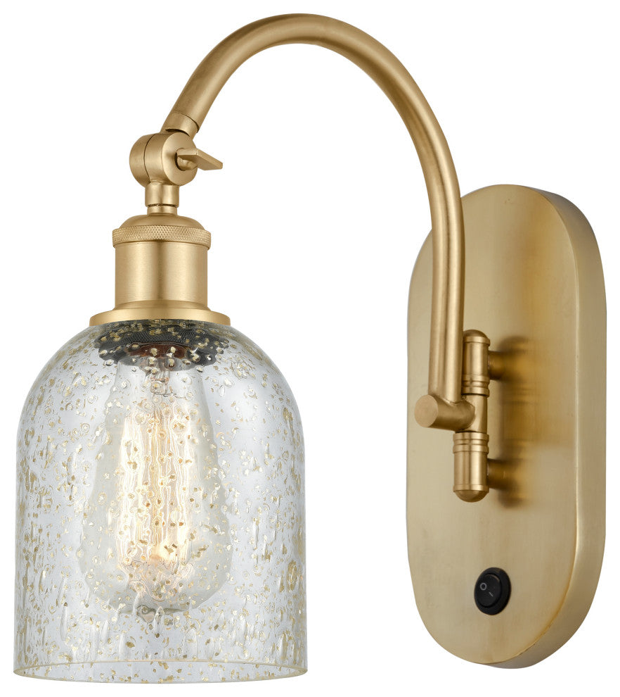Innovations 518-1W-SG-G259 Caledonia 1 Light 5.3" Sconce, Satin Gold