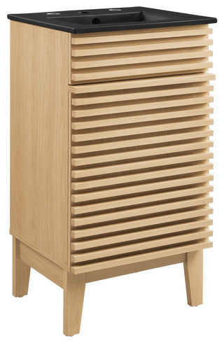 Render 18" Bathroom Vanity, Oak Black