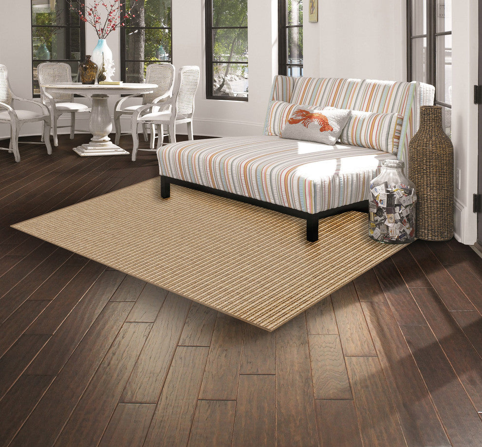 Couristan Antigua Indoor/Outdoor Accent Rugs - Stylish Comfort for Every Setting, Dune, Square 6'x6'