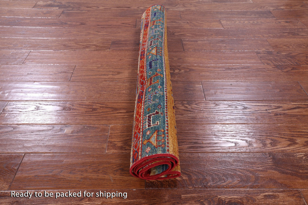 Handmade Persian Gabbeh Tribal Wool Rug 3' 3" X 4' 10" Q10803