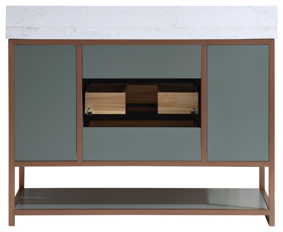 Vanity With Mirror,Sconce,Faucet Included