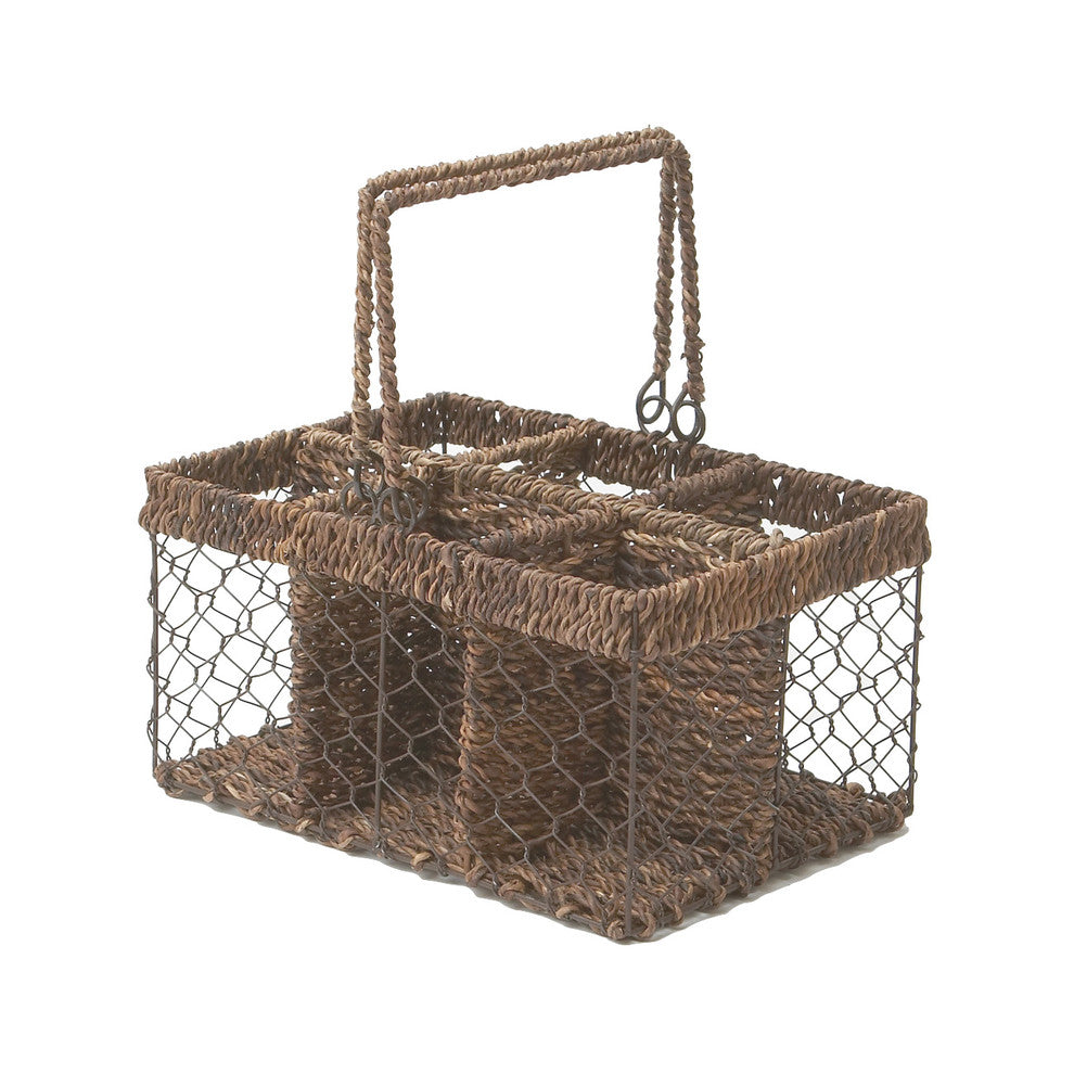 Abaca 6-Section Caddy