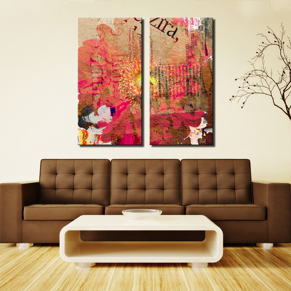 Painted Petals LXXXV Canvas Art, 2-Piece Set