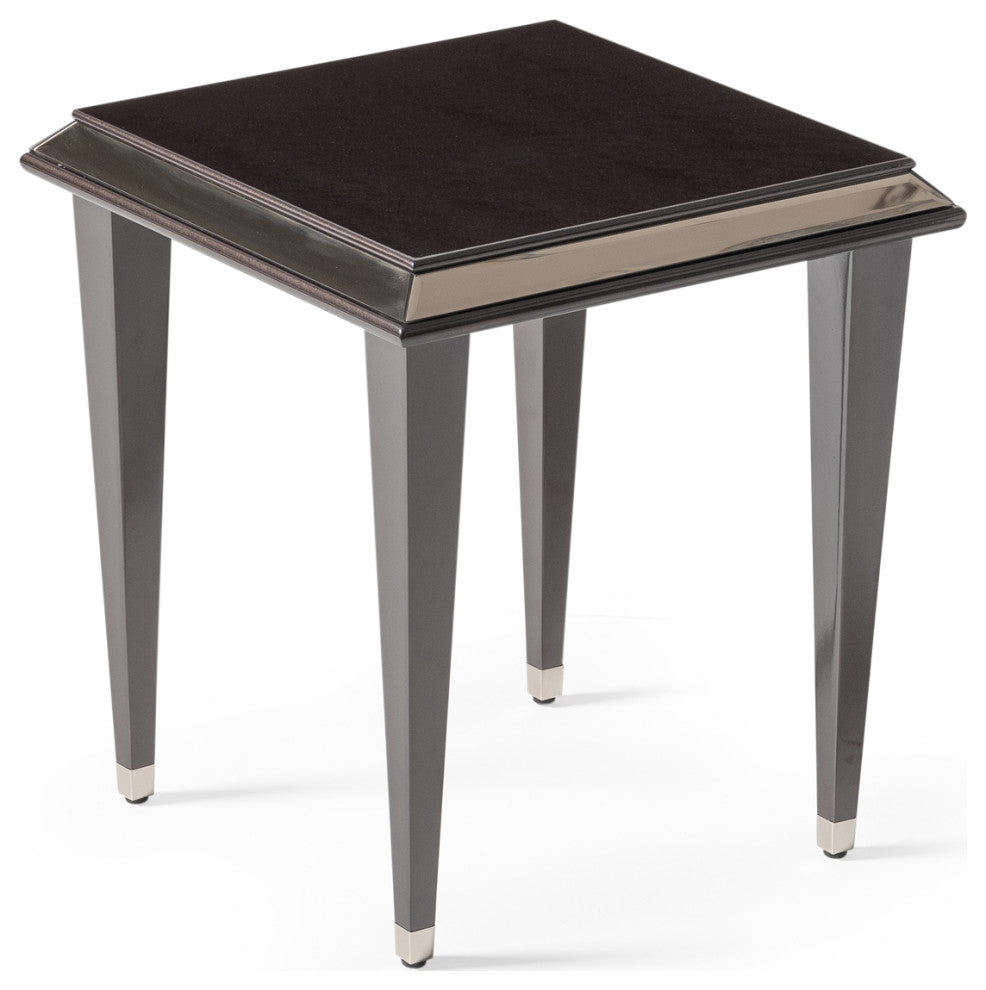 Lousanne Side Table Glossy Mocha Sand