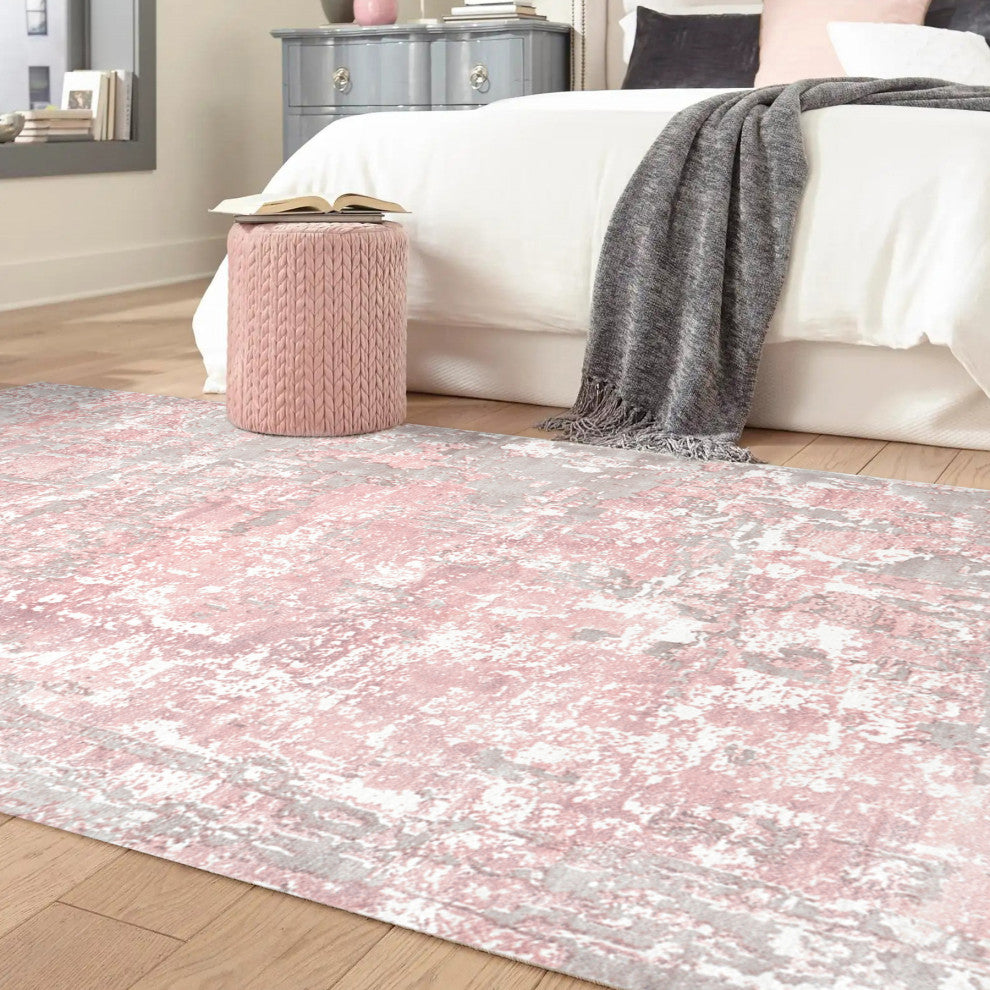 Blush, Handmade Area Rug 3' 0" x 5' 0", 8 X 10