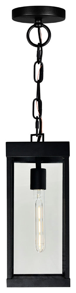 Windsor 1 Light Black Outdoor Ceiling Light