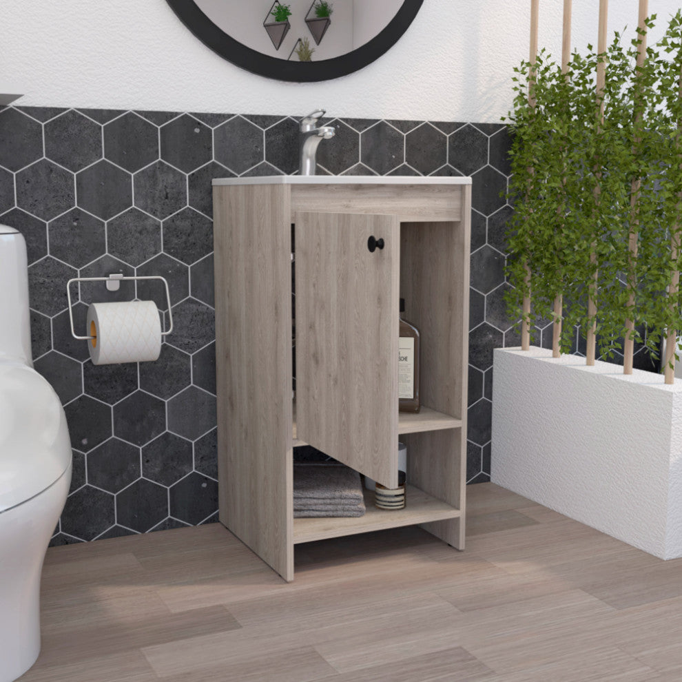 Bathroom Vanity Poket, Bathroom, Light Gray