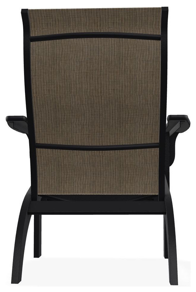 Adirondack Sling Outdoor Adirondack Armchair, Kora/Black