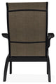 Adirondack Sling Outdoor Adirondack Armchair, Kora/Black